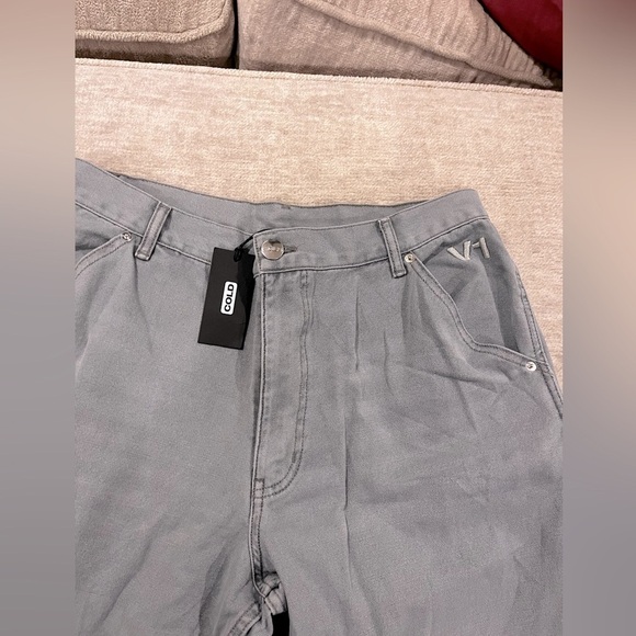 Cold Culture V1 CARPENTER PANTS FADED GREY Size L - Picture 6 of 13